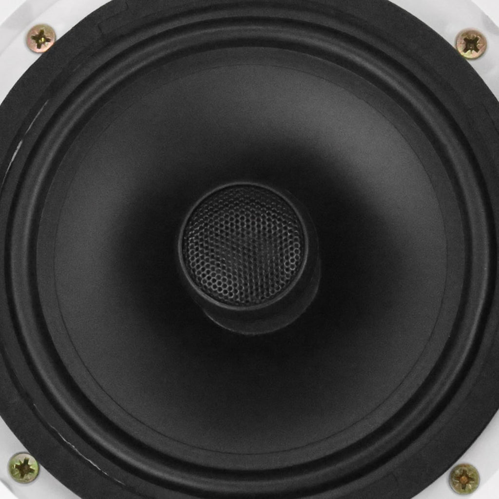 Dual 6-Inch in-Wall/in-Ceiling 2-Way Stereo Sound Speaker with 1" Silk Dome Tweeter and Crossover Network, Pack of 2 W2925