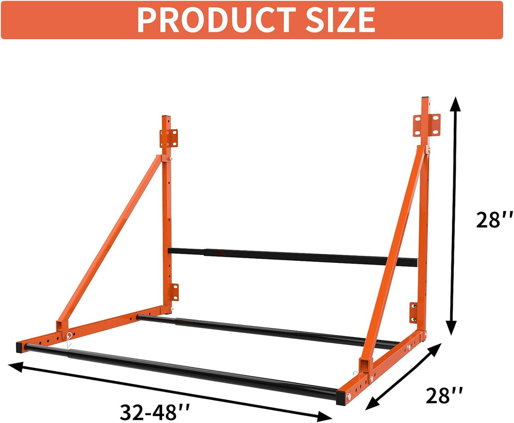 Adjustable Wall Mount Tire Rack, 48-Inch Wide by 36-Inch Deep, Pack of 2 G12365