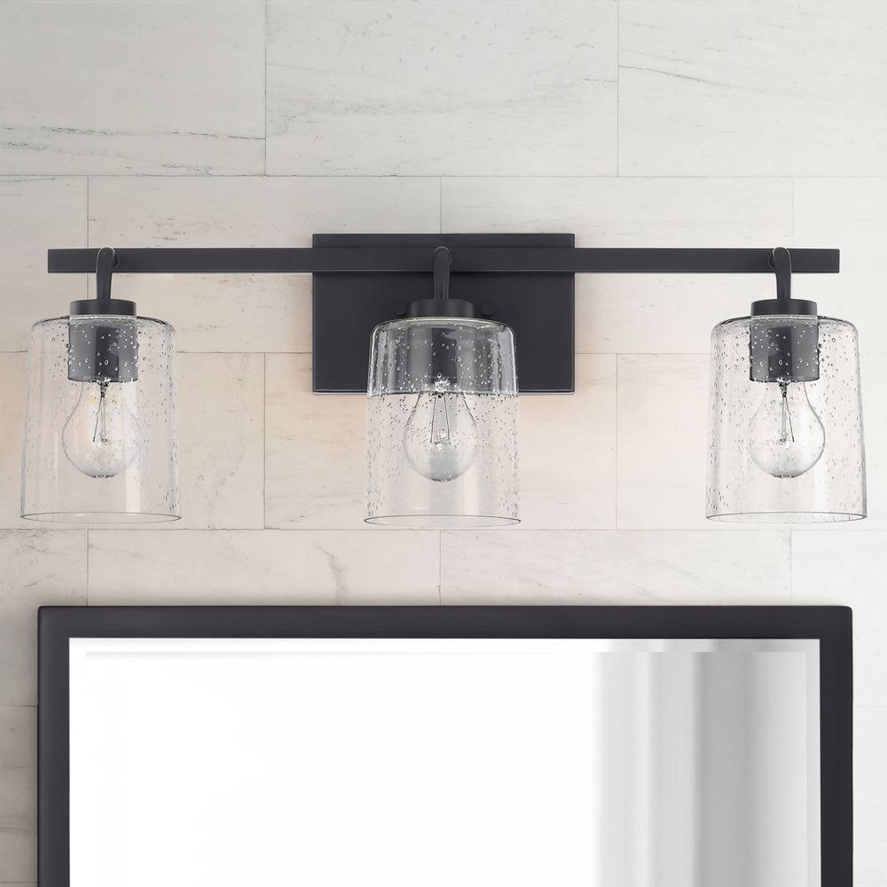 3 Light Vanity, Matte Black H755016