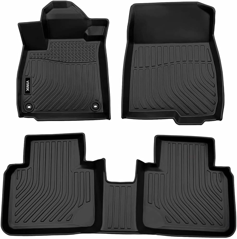 Black TPE All Weather Car Floor Mats V27432