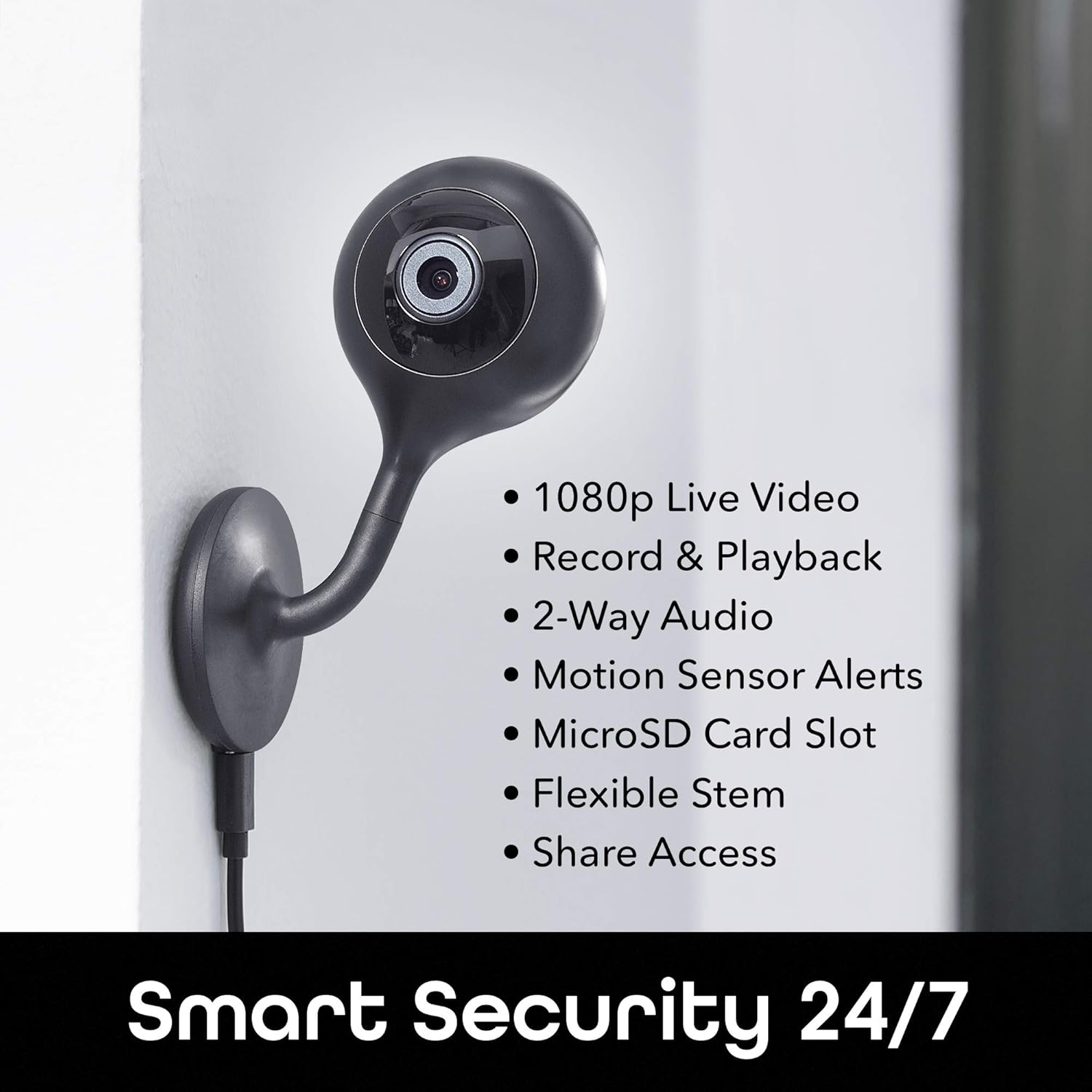 2 Pack 1080p HD Indoor Smart Security Camera with 2-Way Talk and Motion Detection E623126
