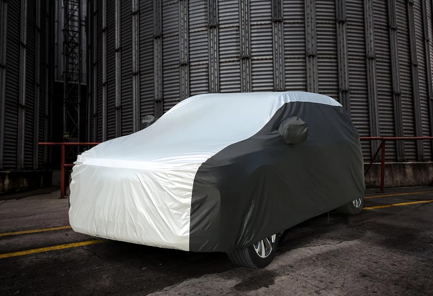 210D Waterproof Car Cover with PU Seal Tapes O693069