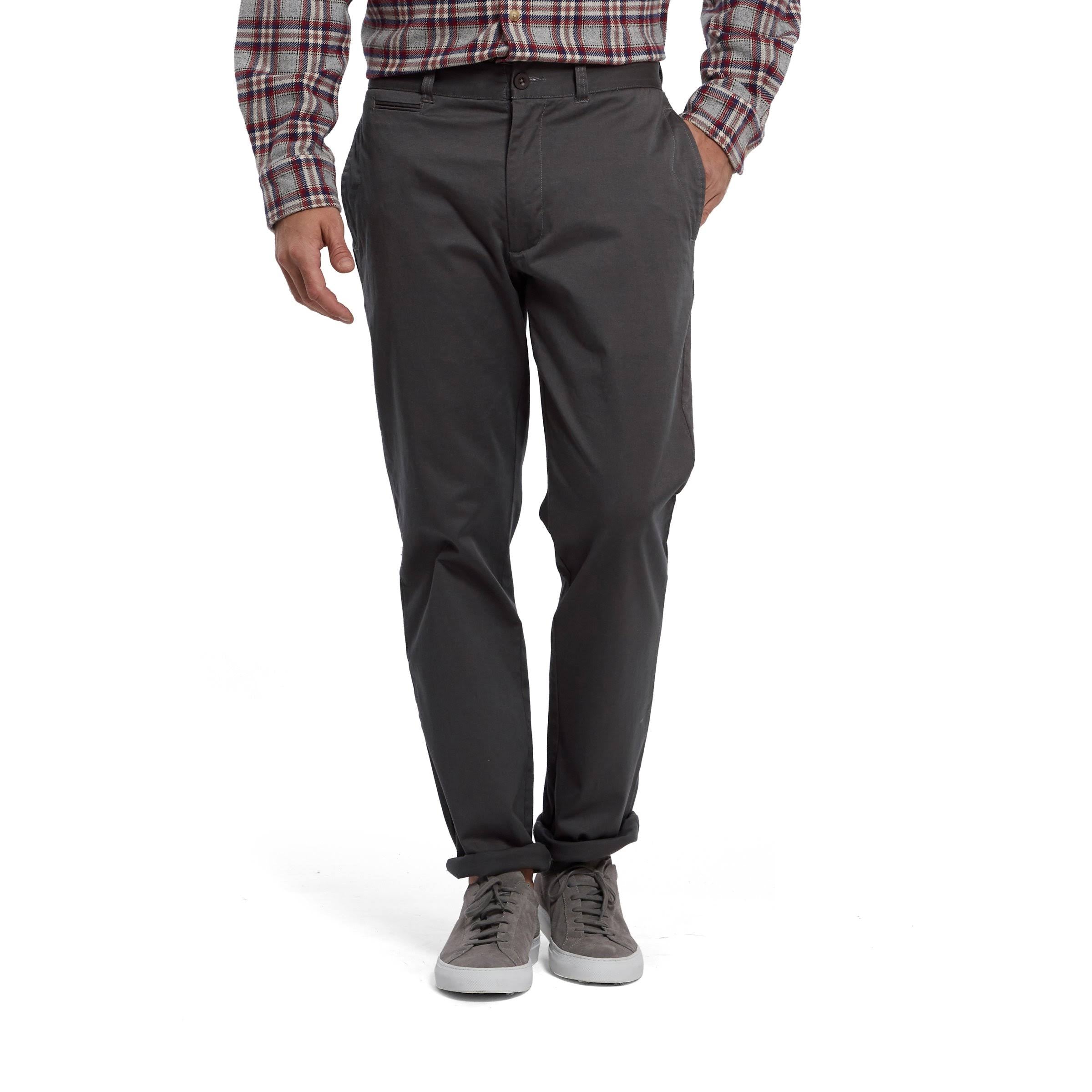 Dark Gray Stretch Chino Q736224