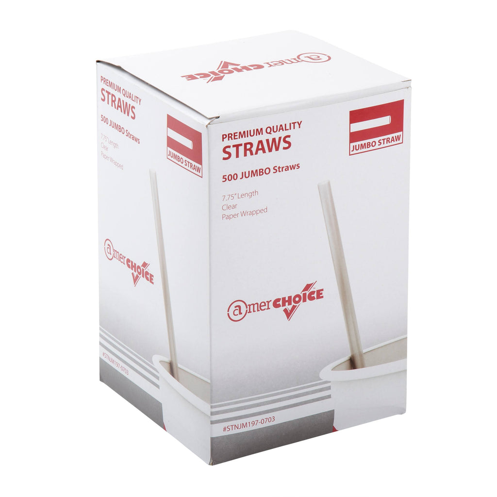 7.75 inch Clear Straws, Case of 12,000 H550