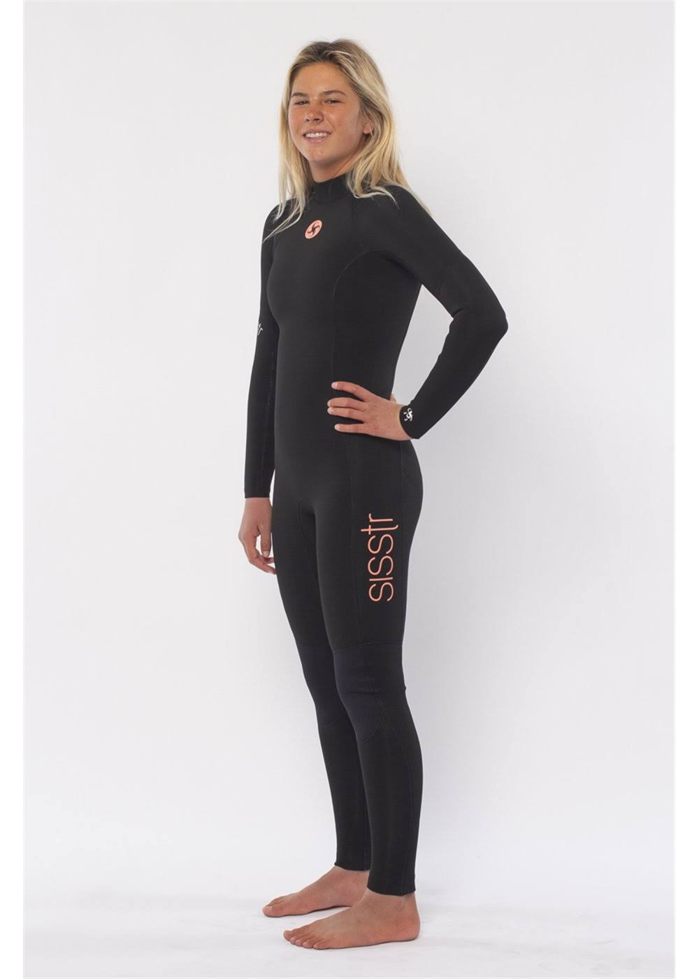 3/2 Back Zip Full Wetsuit Solid Black A309504