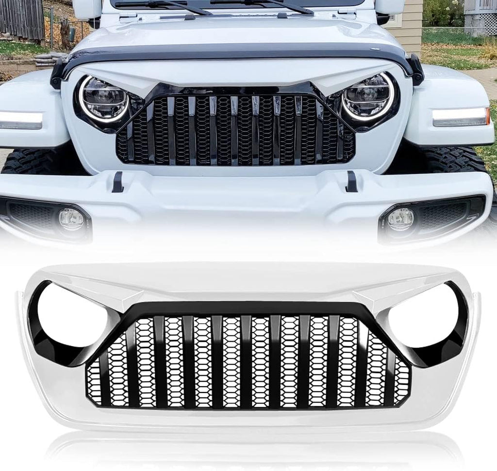 Glossy Black ABS Front Cover Grill for Jeep Wrangler JL JLU S512