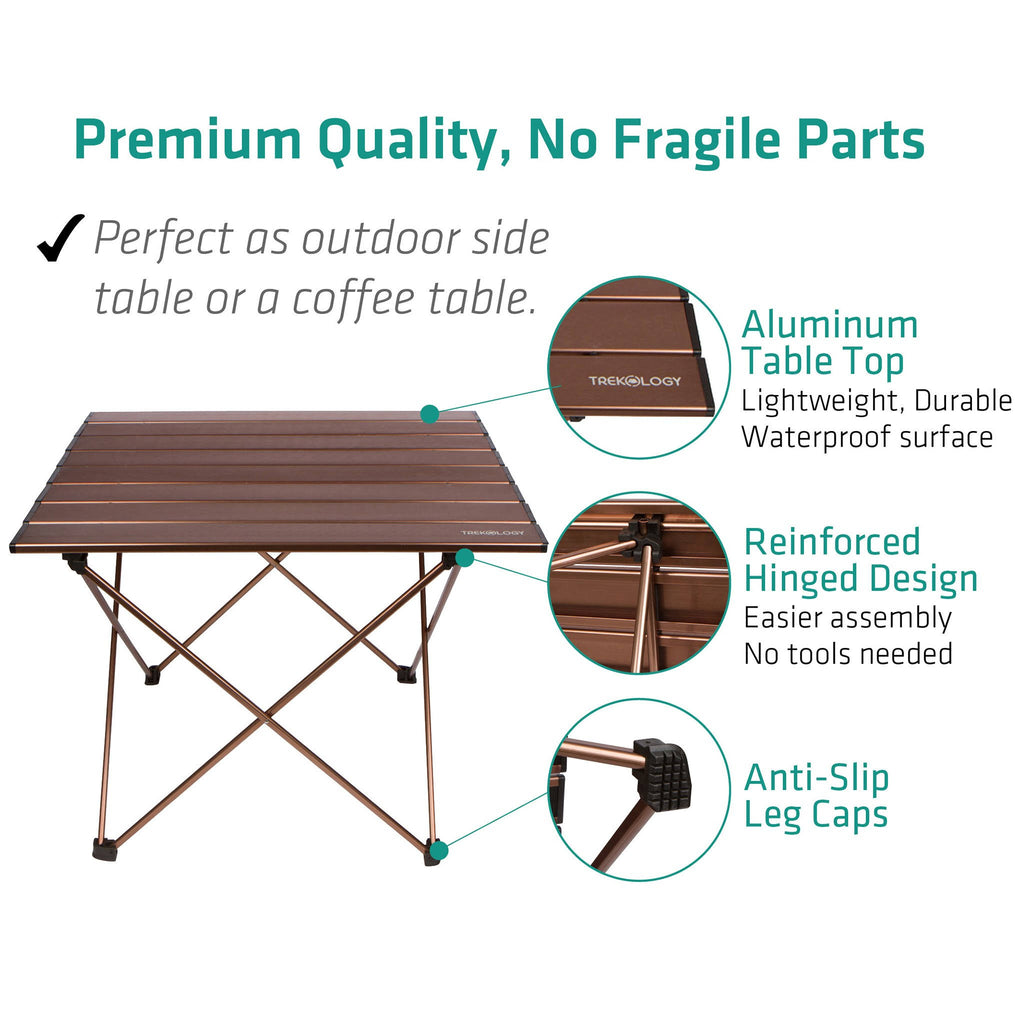 Portable Camping Side Tables Aluminum Table Top P9930
