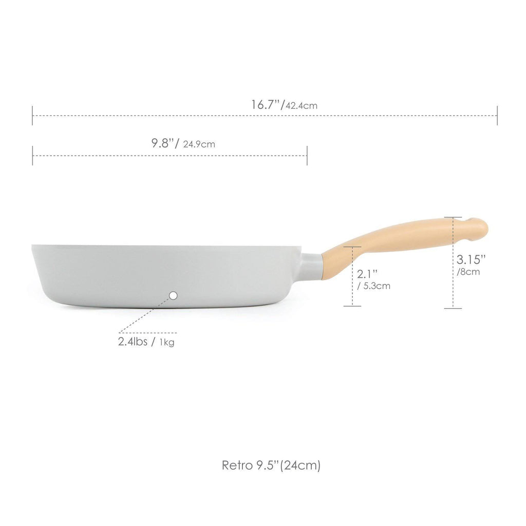 9.5-Inch Cast Aluminum Frying Pan with Soft-Touch A825208