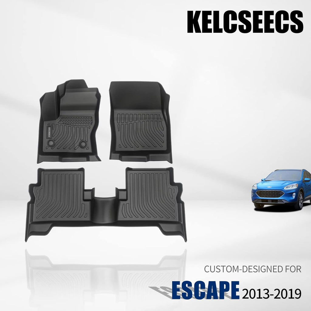 Black Waterproof Heavy Duty Car Floor Mats Full Set Z5996