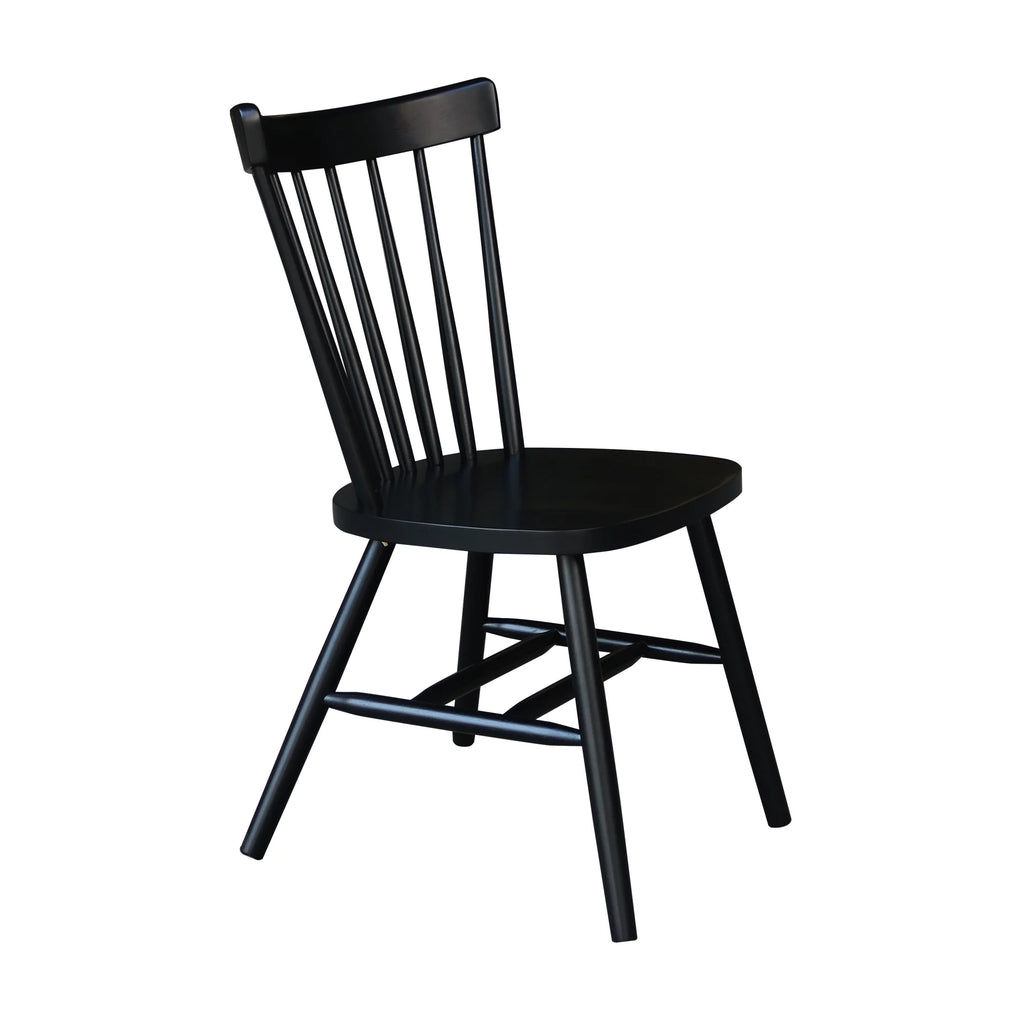 Solid Wood Dining Chair in Black J19024