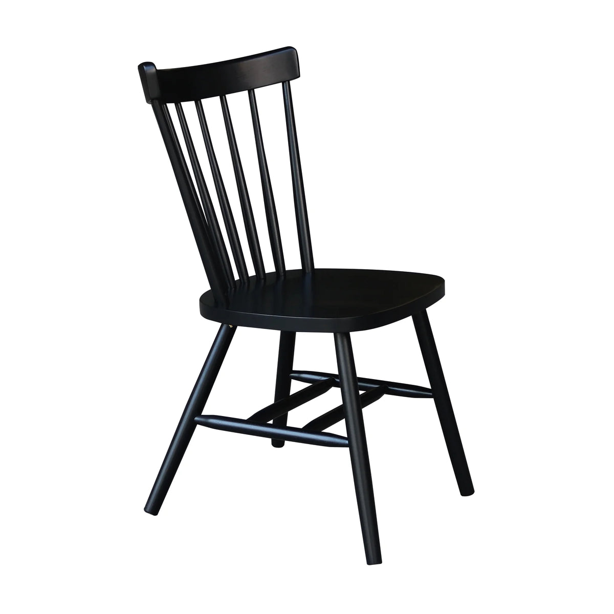Solid Wood Dining Chair in Black J19024