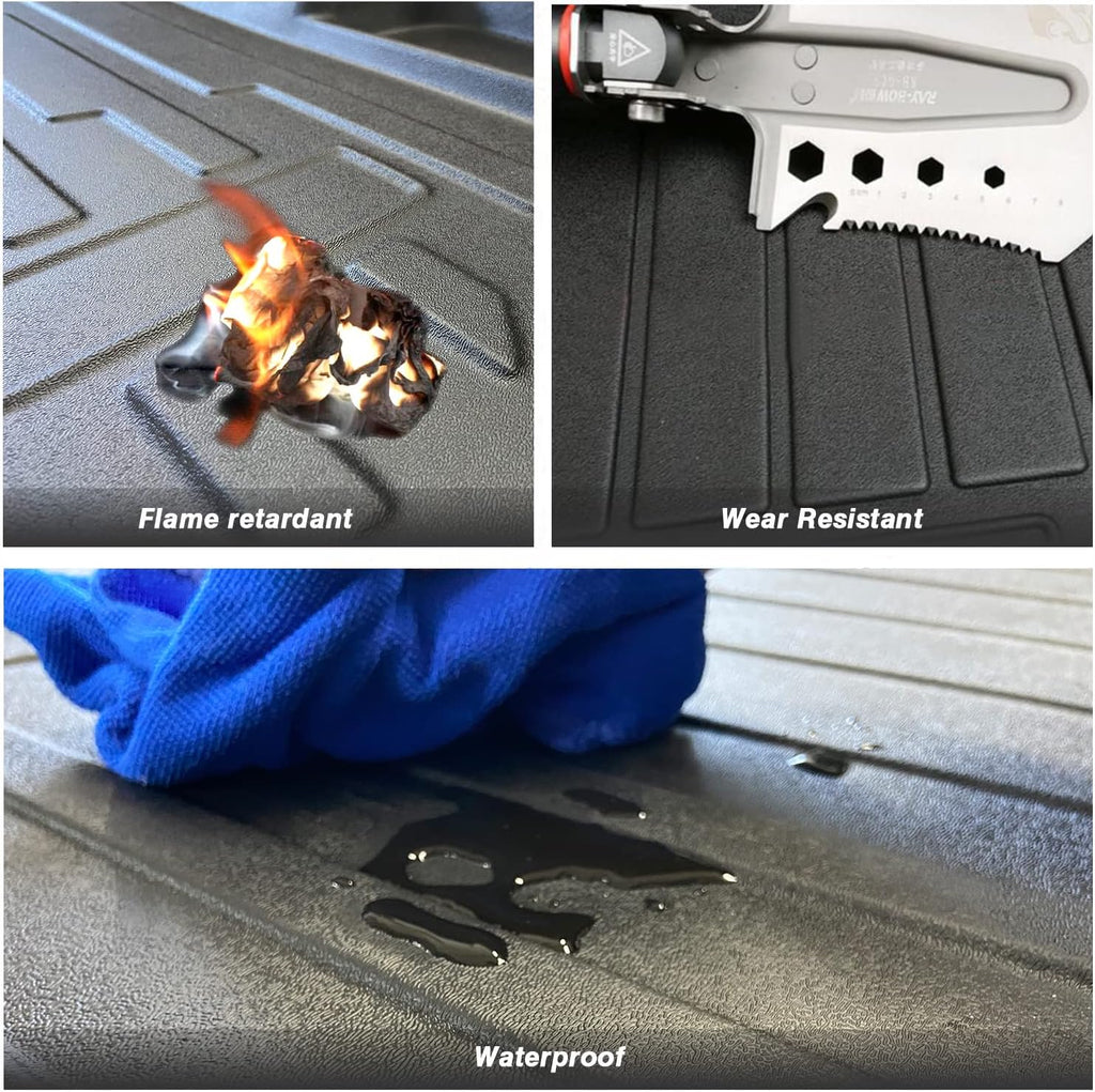 Black TPV Rear Trunk Cargo Mat Y197