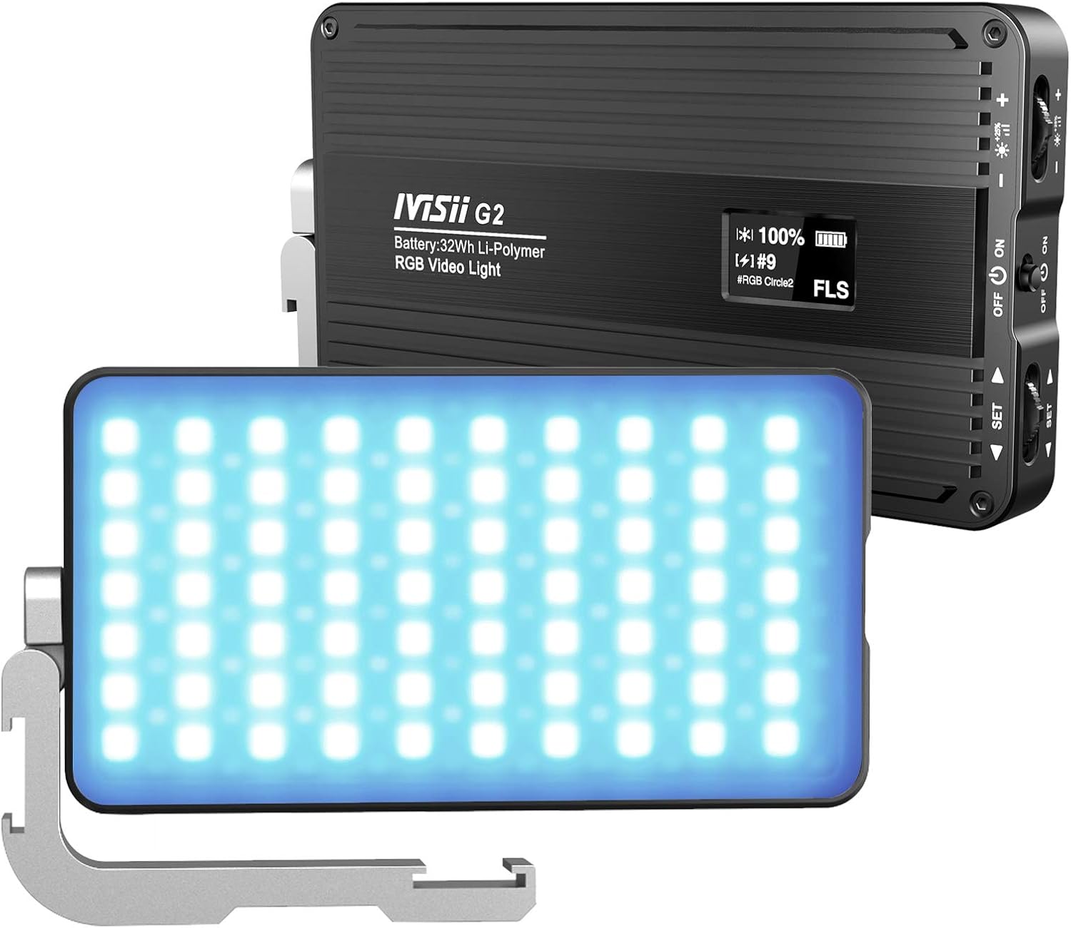 RGB Portable On Camera Light with 4300mAh Lithium Battery O10856