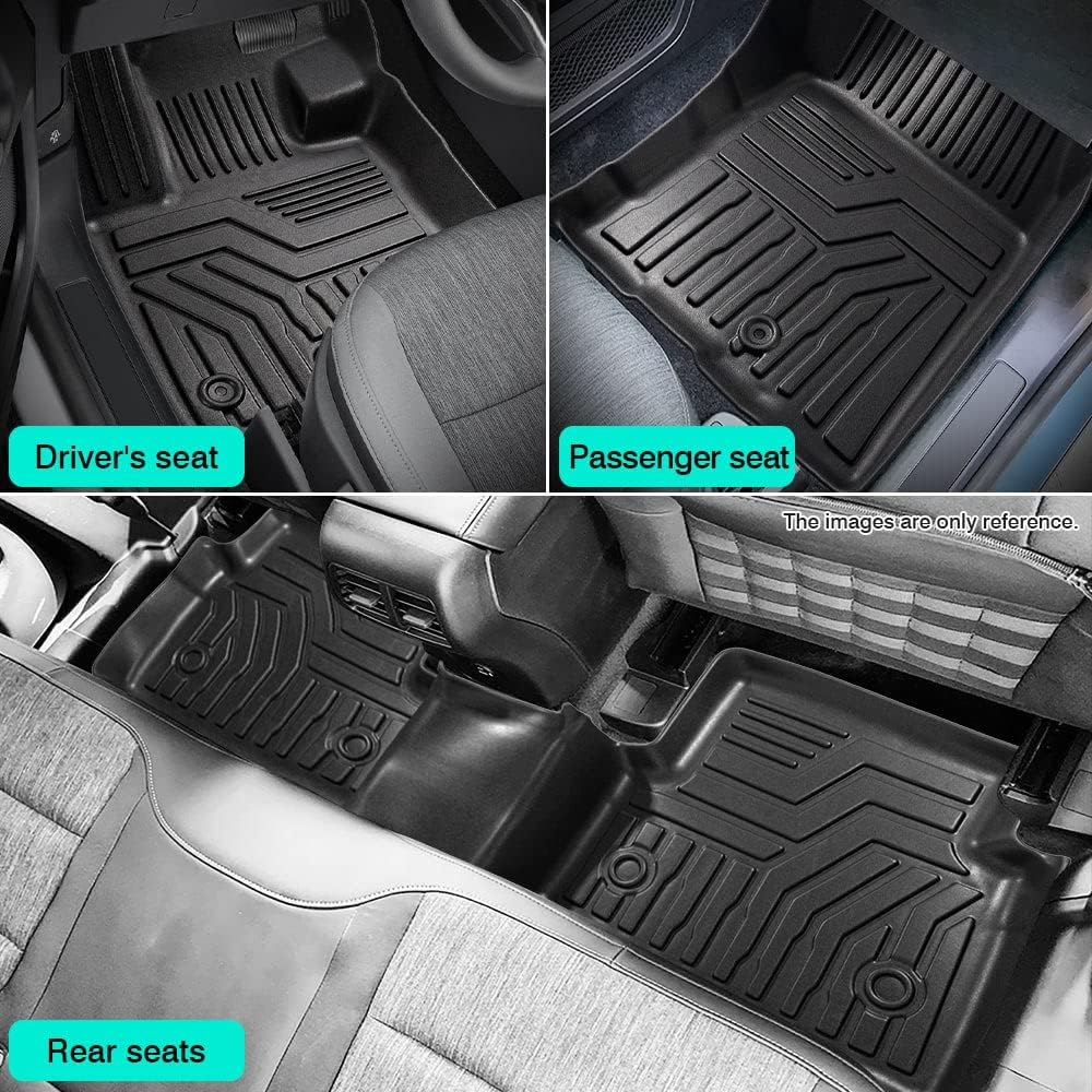 All Weather 3 Row Floor Liner Set Black R9528
