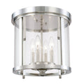 Polished Nickel Flush Mount Light A999