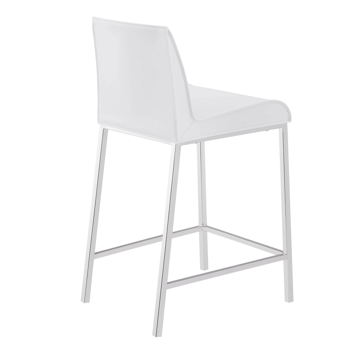 Set of 2 White Counter Stool B746546
