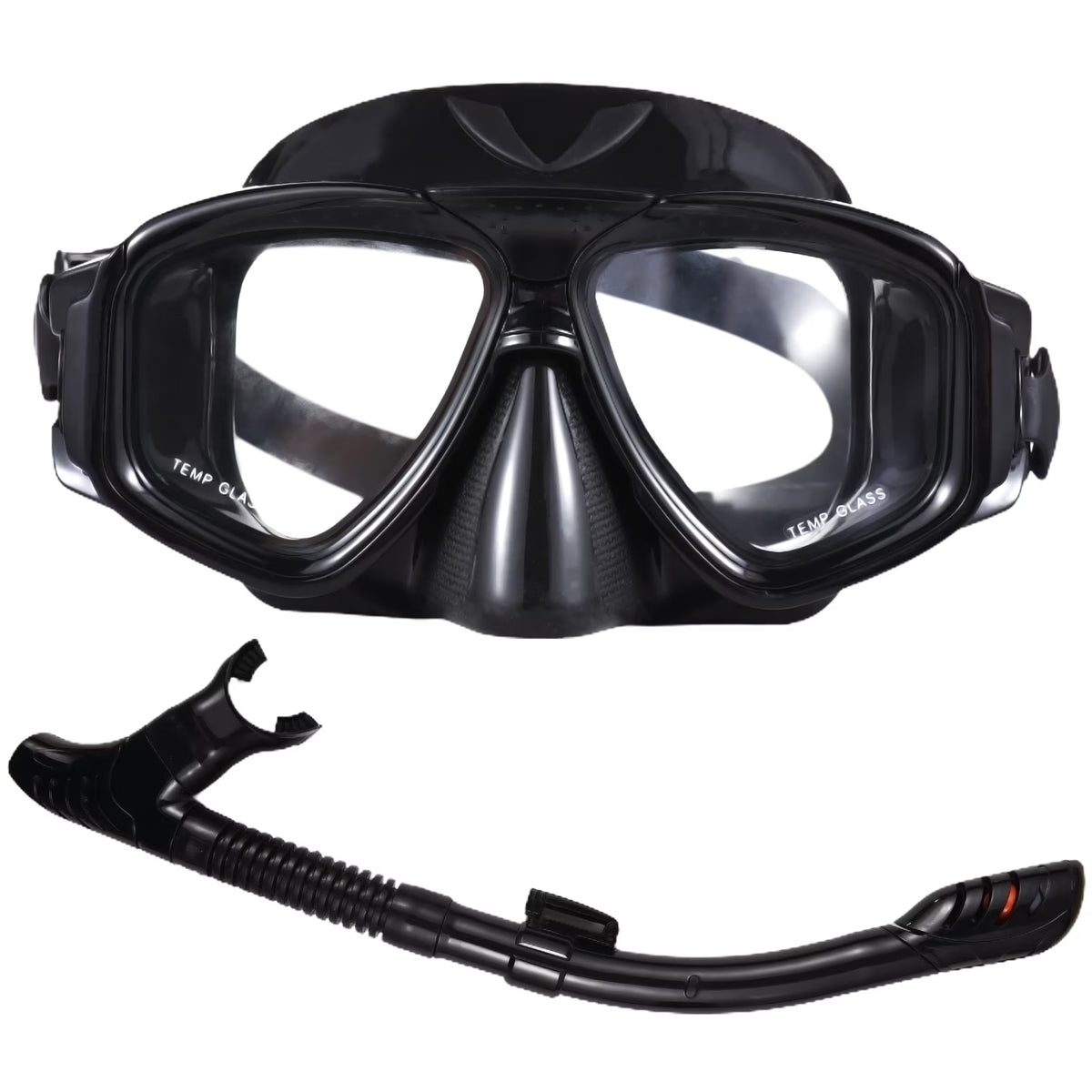 Dry Top Snorkel Set with Swim Snorkel Tube D49819