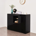 Black Sideboard Storage Cabinet with Drawer and 2 Doors W226747