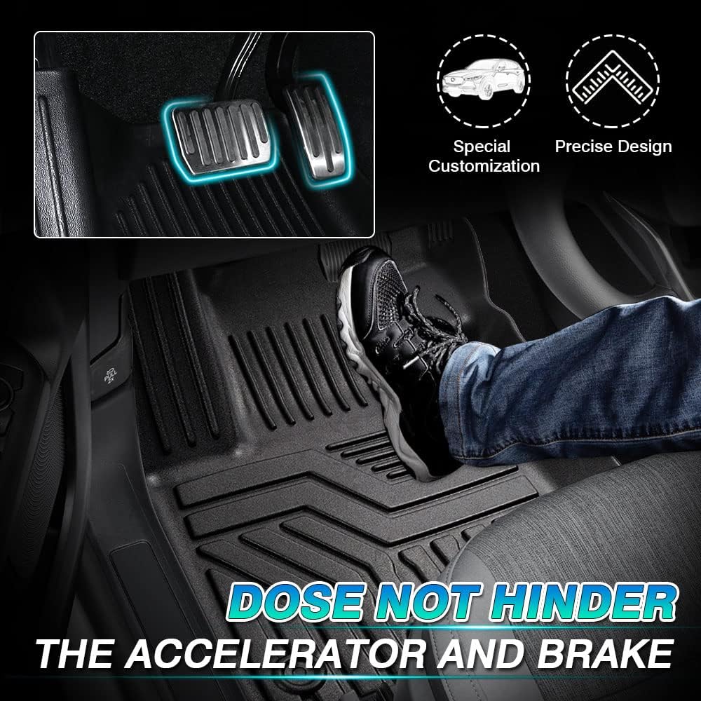 All Weather 3 Row Floor Liner Set Black R9528