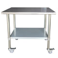 Stainless Steel Work Table with Casters P662718