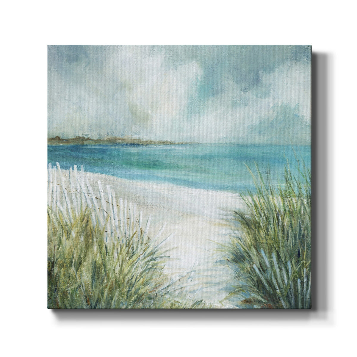 Coastal Fences Gallery Wrapped Canvas 10X10 O210339