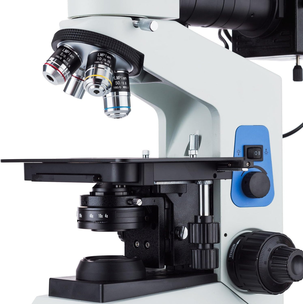 40x-800x Polarizing Metallurgical Microscope with Top and Bottom Lights and 18MP USB3.0 Camera V288