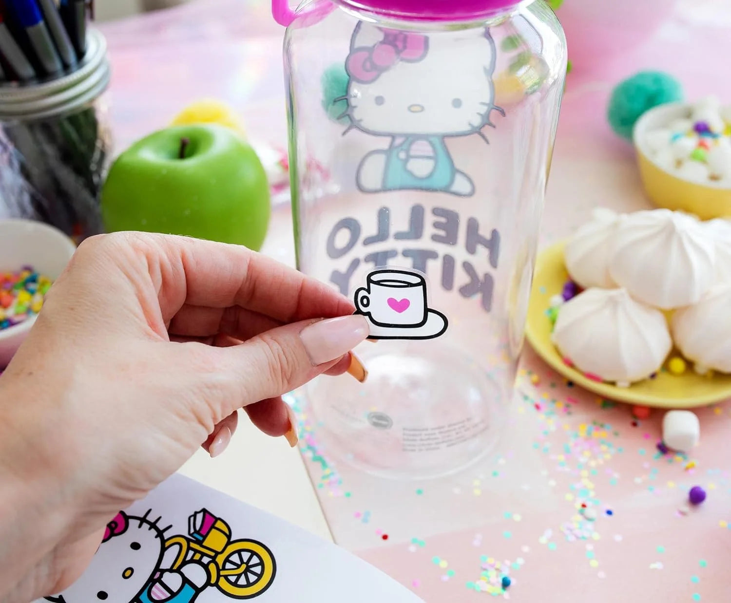 32-Ounce Water Bottle And Sticker Set Z9272