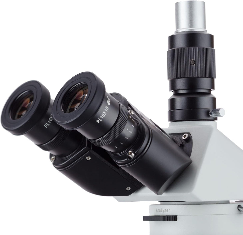 40x-800x Polarizing Metallurgical Microscope with Top and Bottom Lights and 18MP USB3.0 Camera V288
