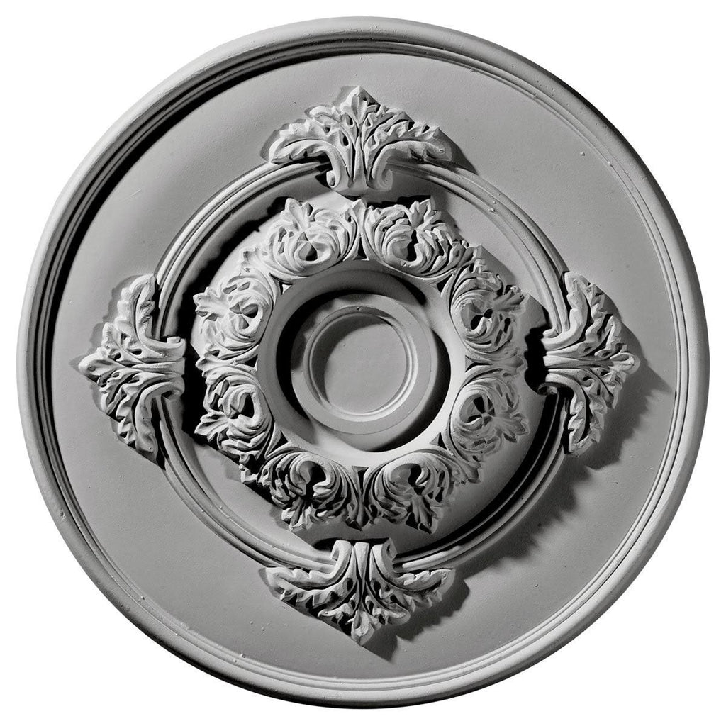 13 3/4x22OD x 1x22P Ceiling Medallion Hand-Painted Cloud Burst Crackle O5654