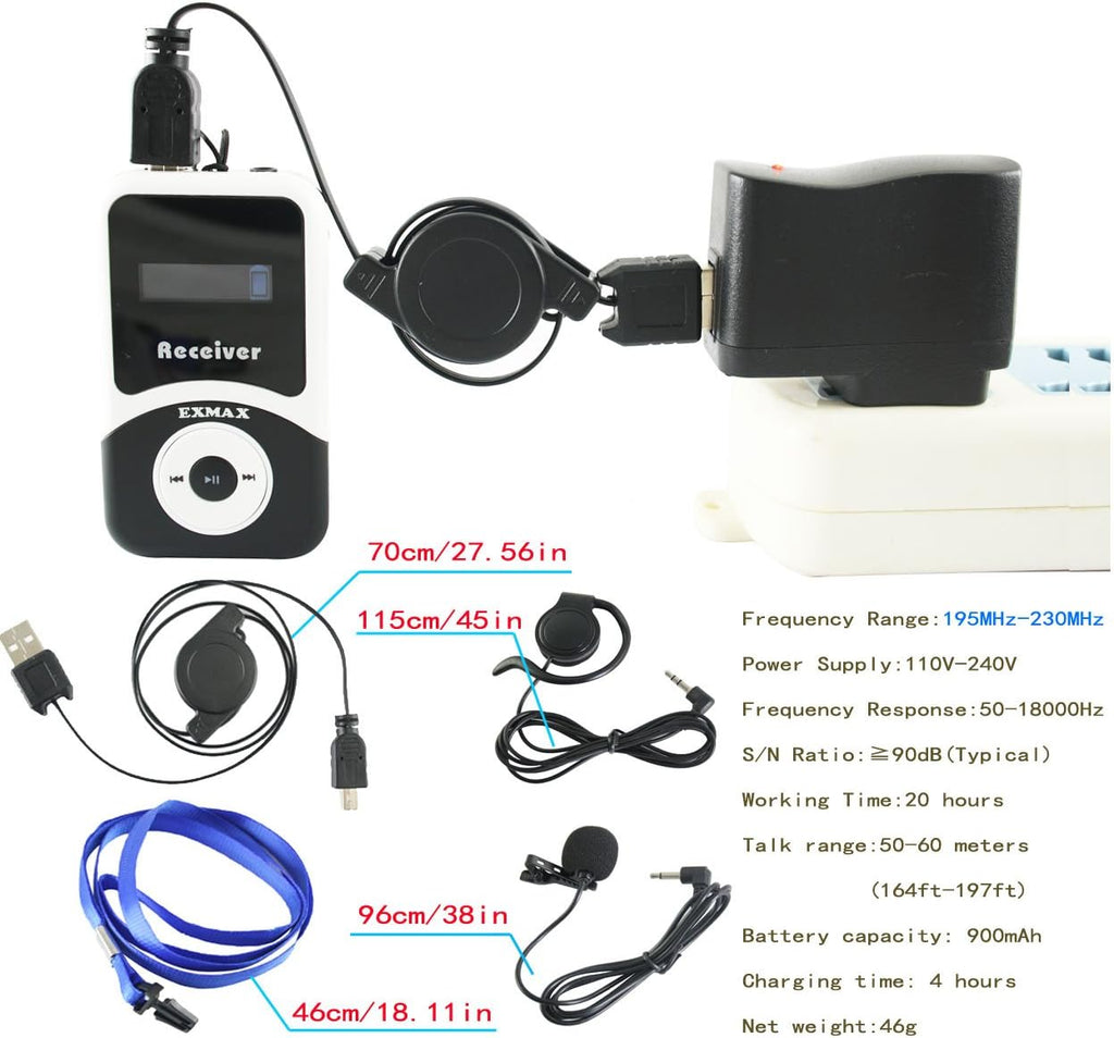 1 Transmitter 8 Receivers Wireless Tour Guide System L9872