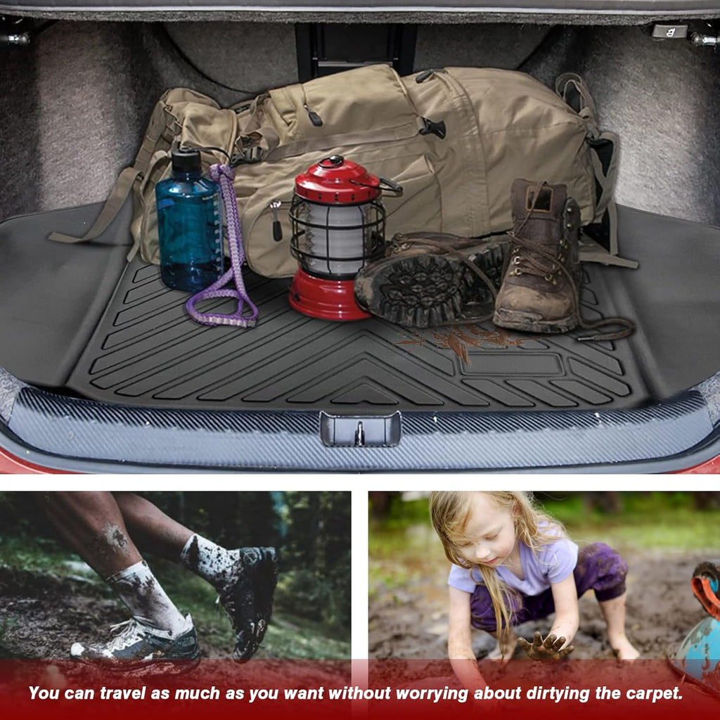 Black TPV Rear Trunk Cargo Mat Y197
