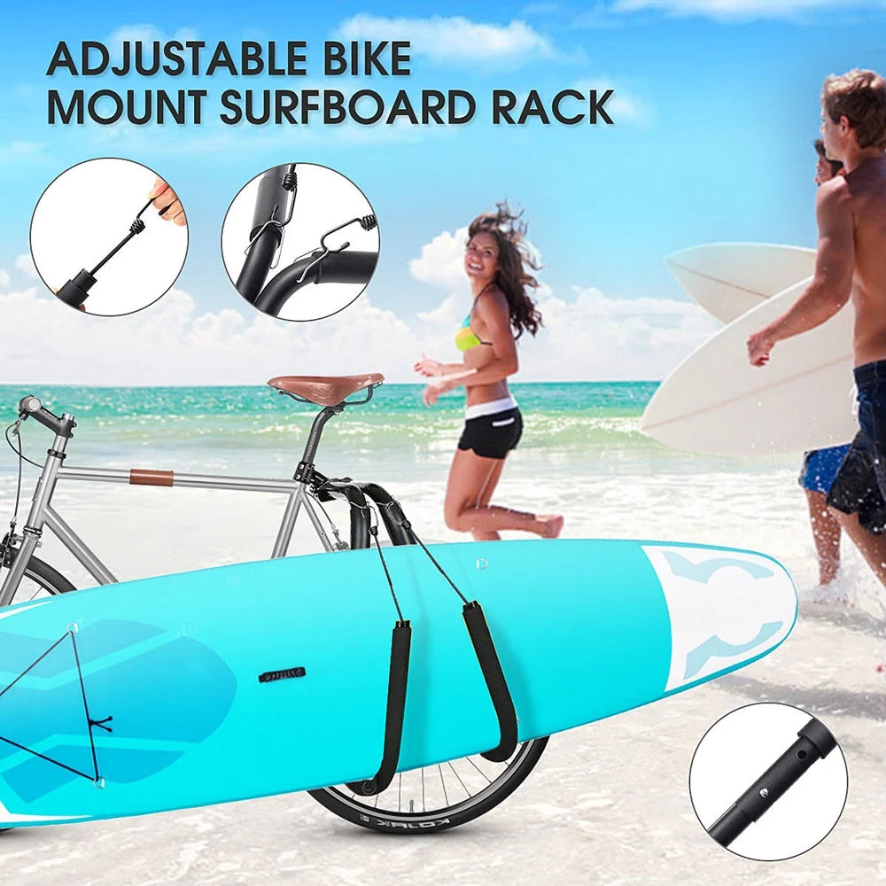 Surfboard Bicycles Carrier Rack Bike Skimboard Side Kiteboard Holder C476419