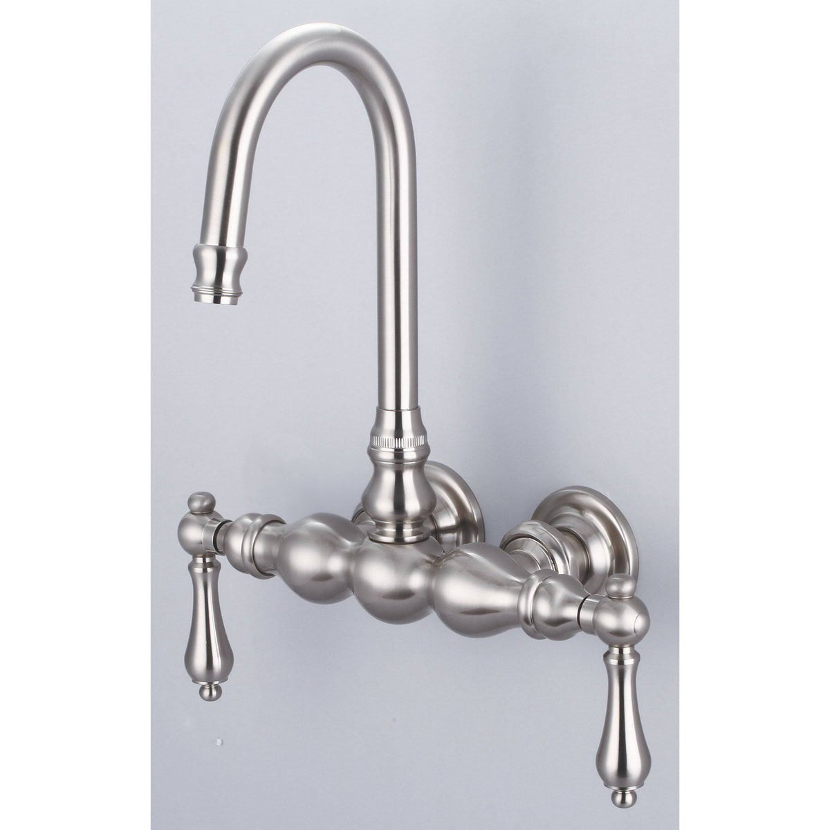 Vintage Classic Wall Mount Tub Faucet with Gooseneck Spout C700
