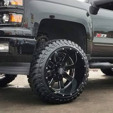 Gloss Black Milled 20x10 8x180.00 Wheel M410