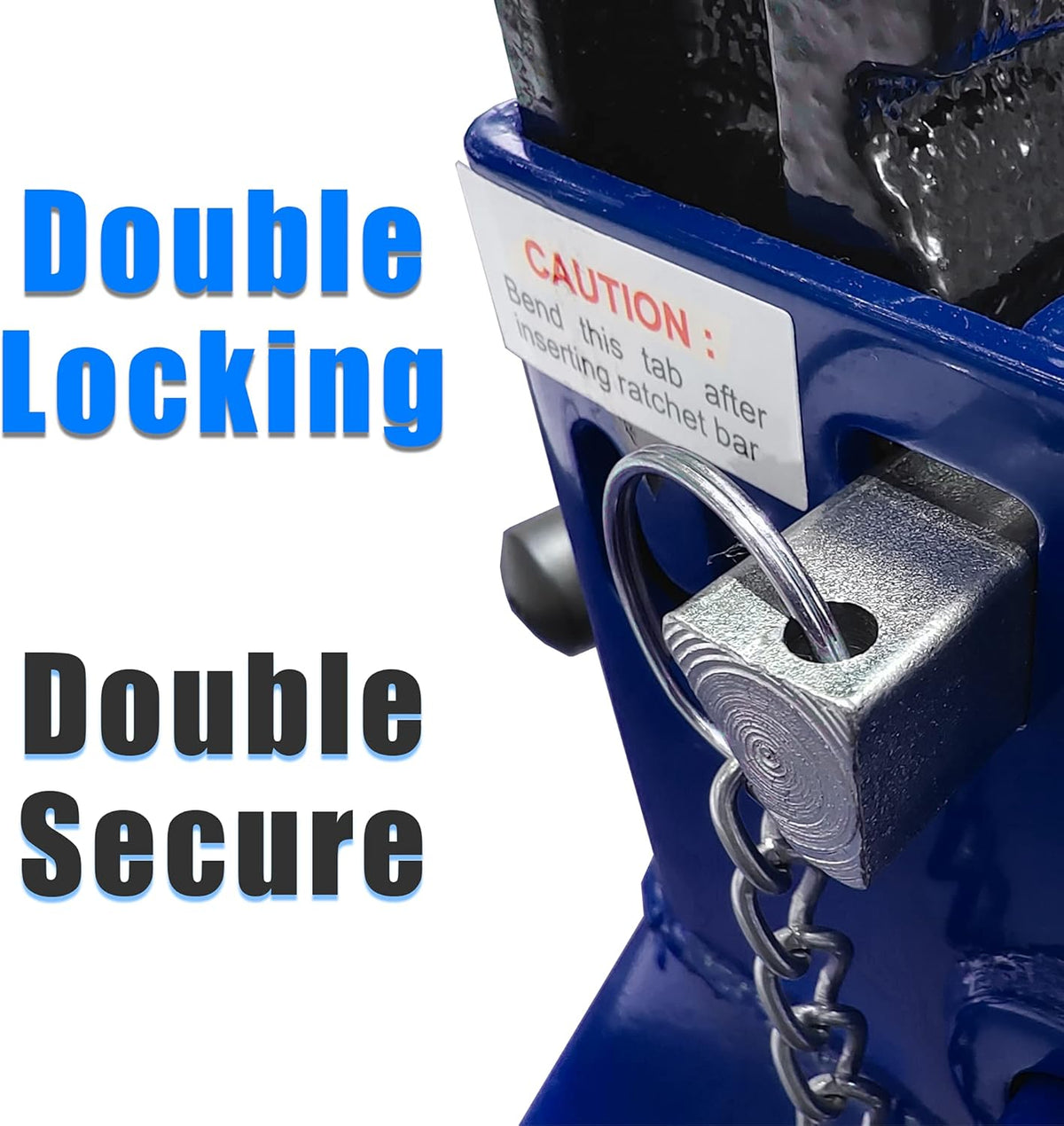 3 Ton Capacity Double Locking Steel Jack Stands, 2 Pack, Blue W966