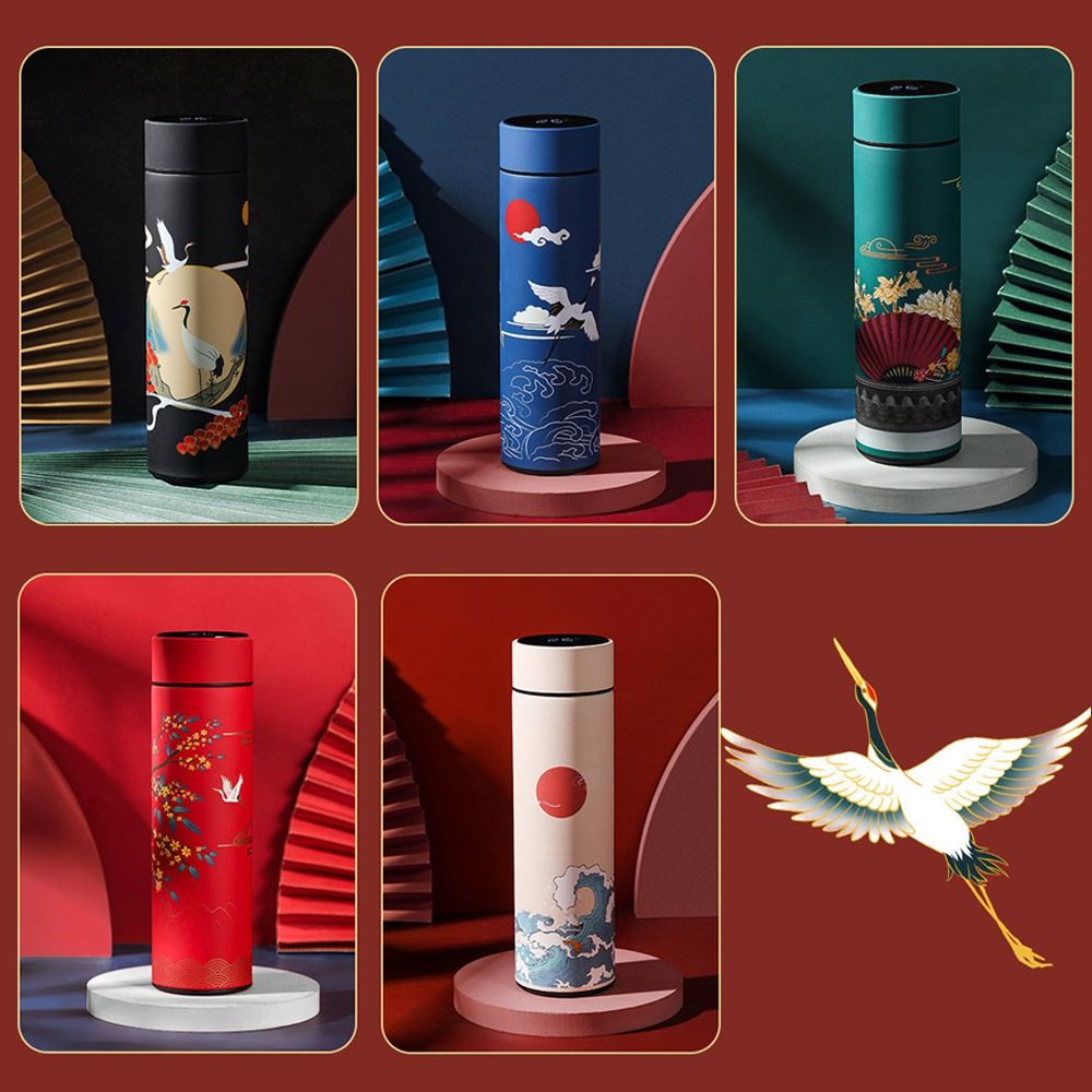 Black Travel Mug with Intelligent Temperature Display N8038