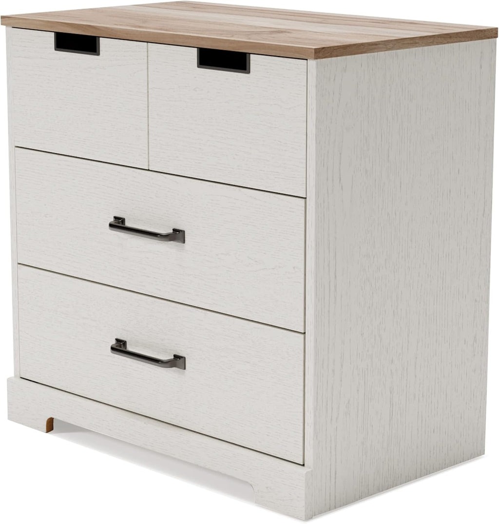 White 3 Drawer Wood Chest J40368