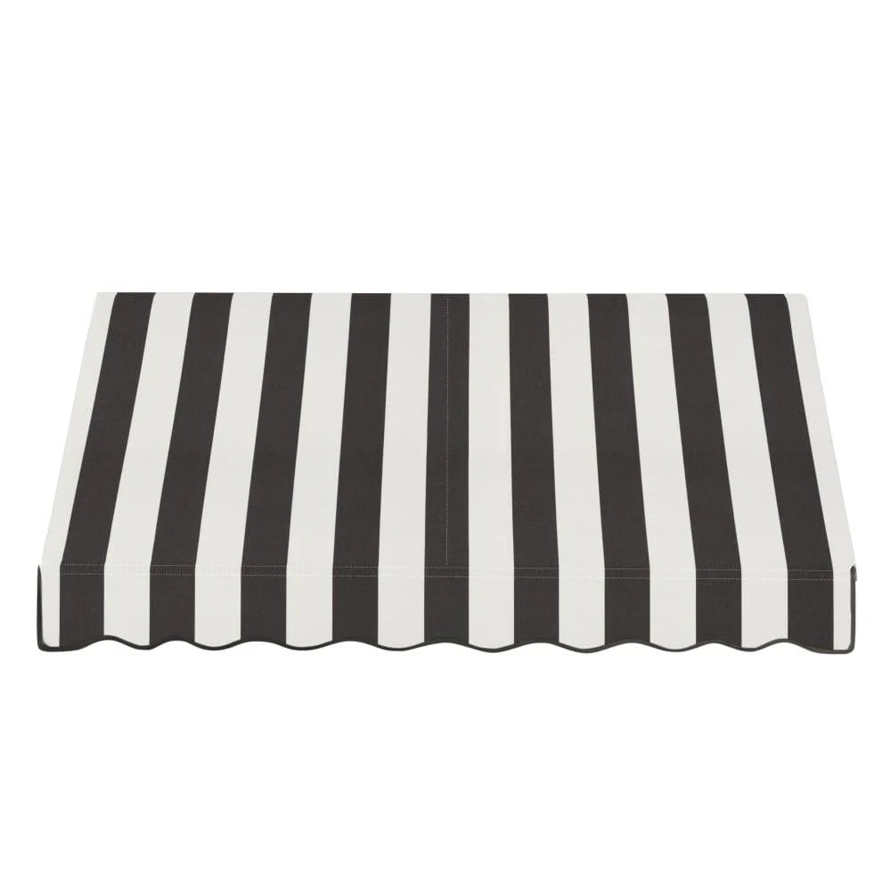 Black/White Stripe Acrylic Fixed Awning H922