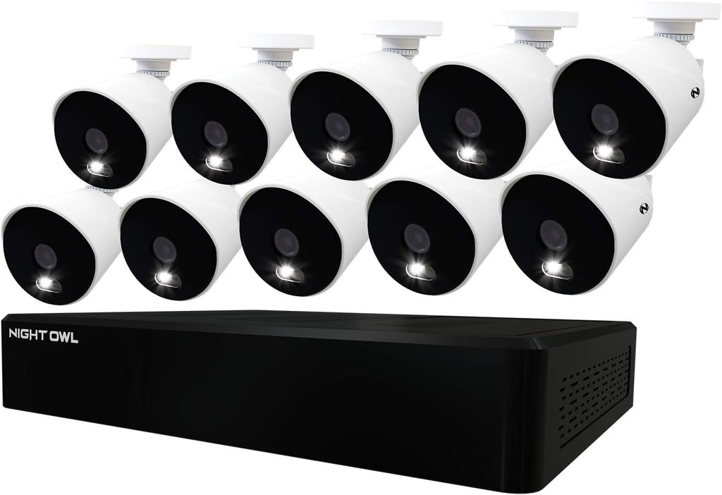 4K Ultra HD Indoor/Outdoor Wired Security Camera System with 1TB Hard Drive W6457
