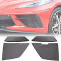 Black Aluminum Car Radiator Grille Vent Set Q886656