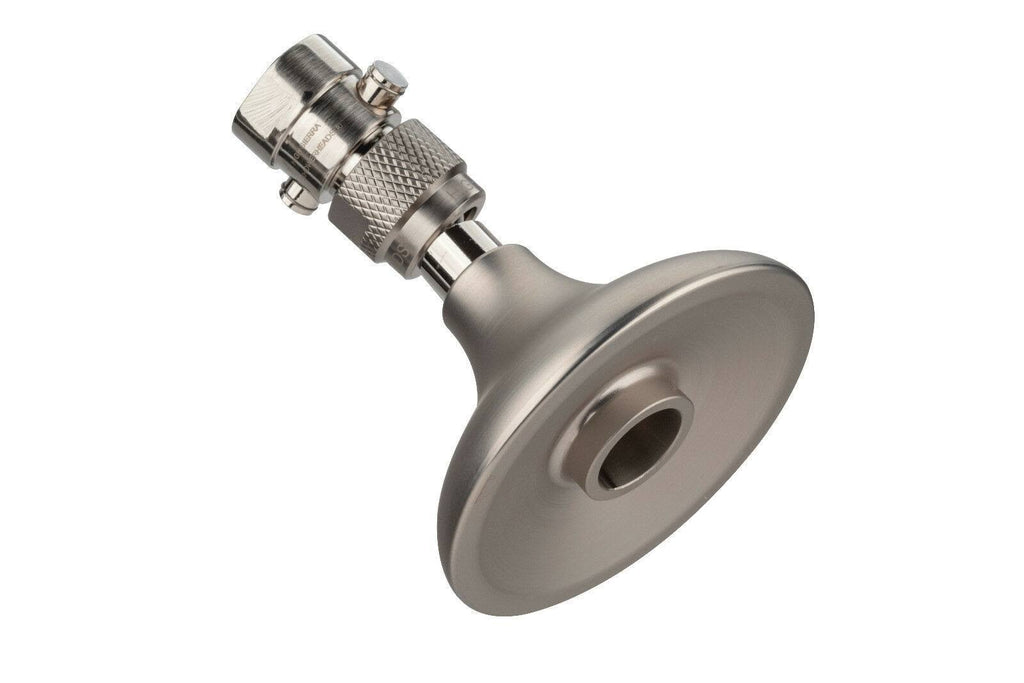 Nickel All Metal Shower Head with Trickle Valve Q669