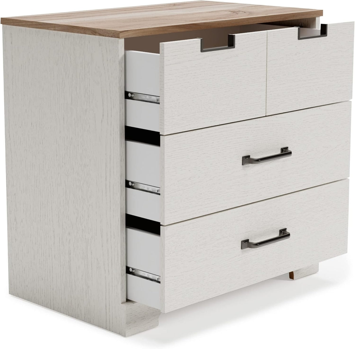 White 3 Drawer Wood Chest J40368