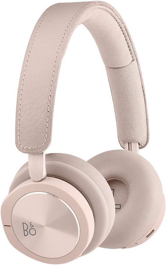 Pink Wireless Bluetooth On-Ear Headphones with Active Noise Cancellation and Microphone F294854