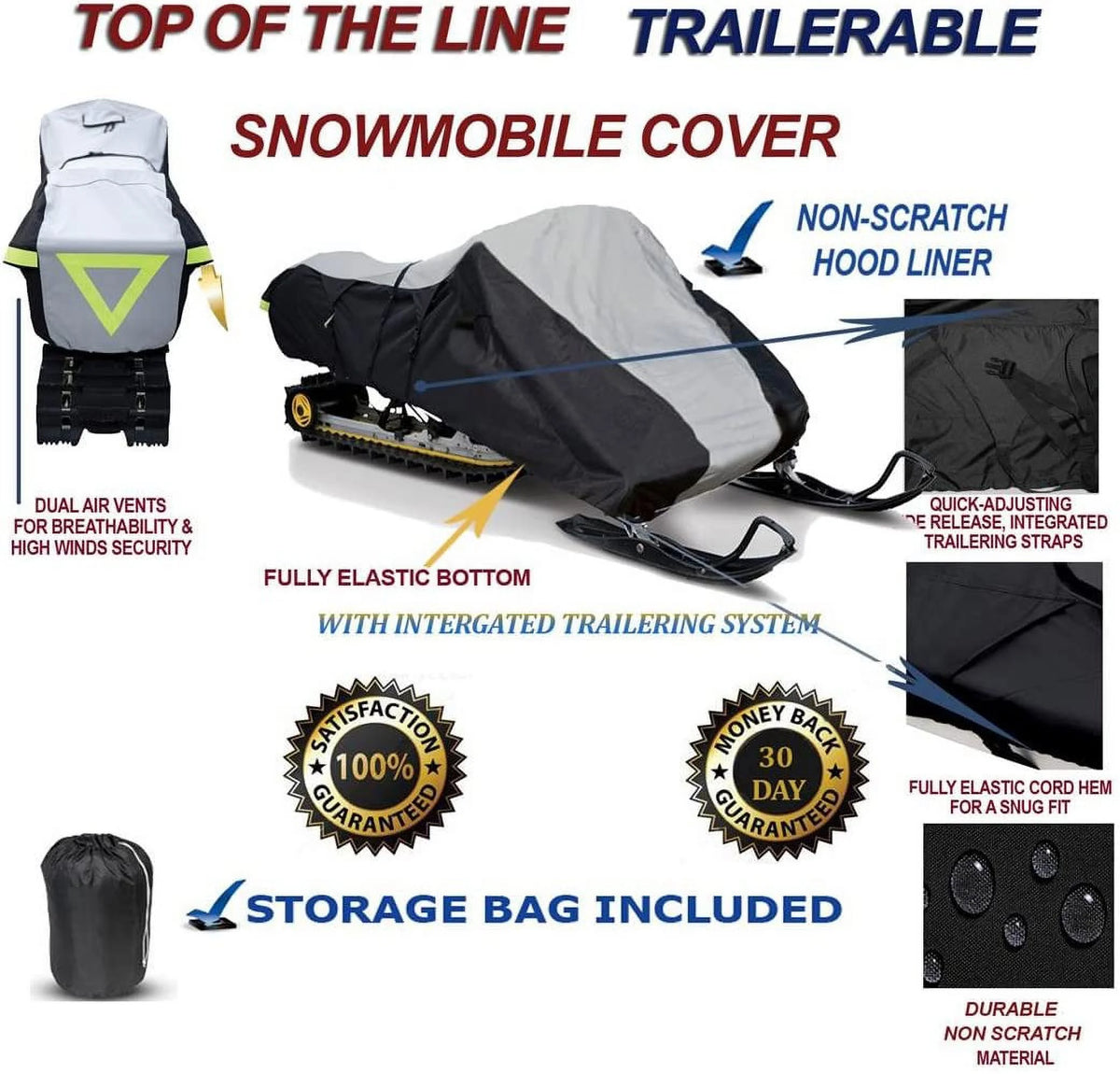 Snowmobile Travel and Storage Cover J2656