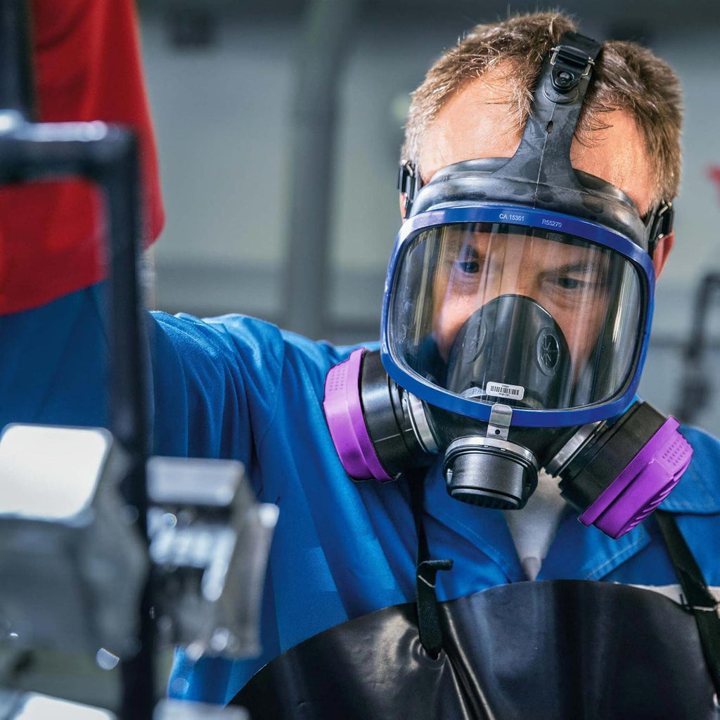 Full-Face Respirator Mask with Combination Cartridge, NIOSH Certified H7906