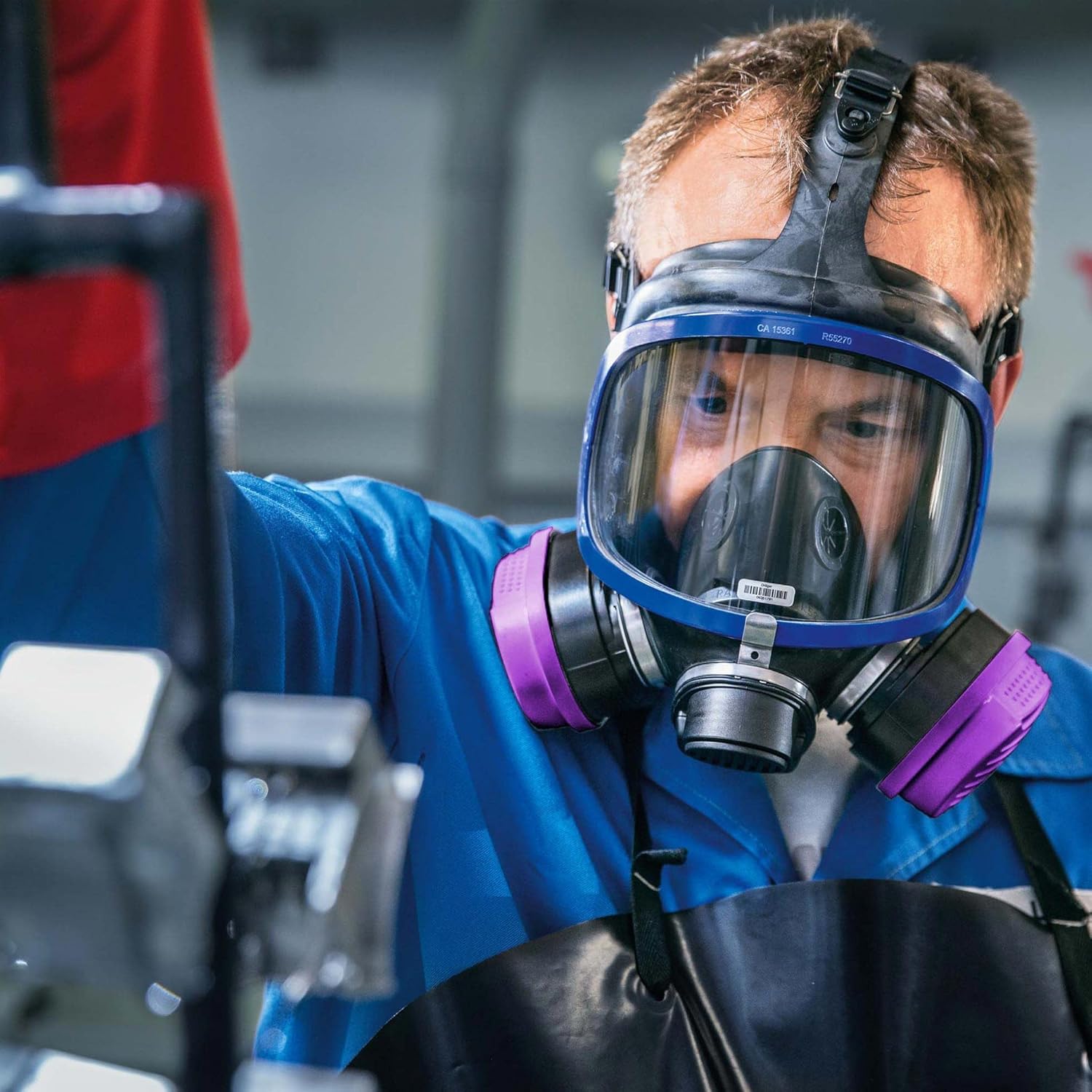 Full-Face Respirator Mask with Combination Cartridge, NIOSH Certified H7906