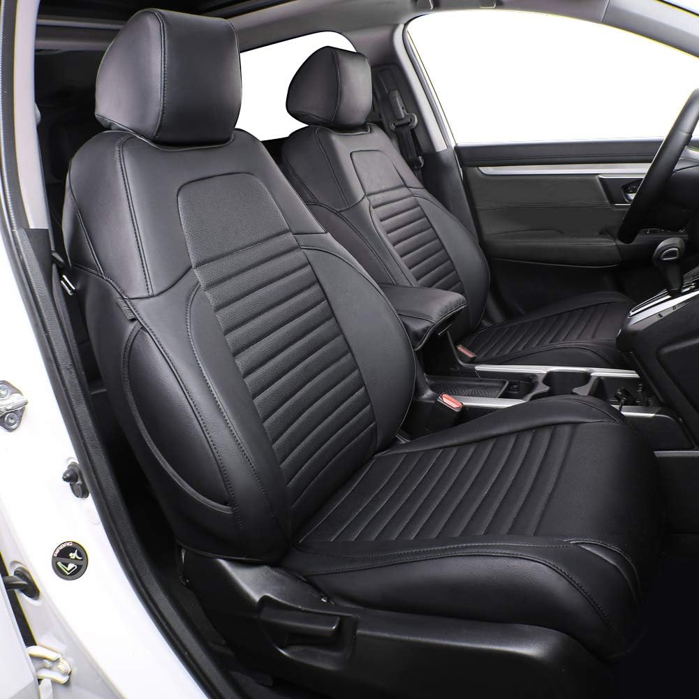 Beige Leatherette Car Seat Covers for Honda CRV 2015 2016 C364