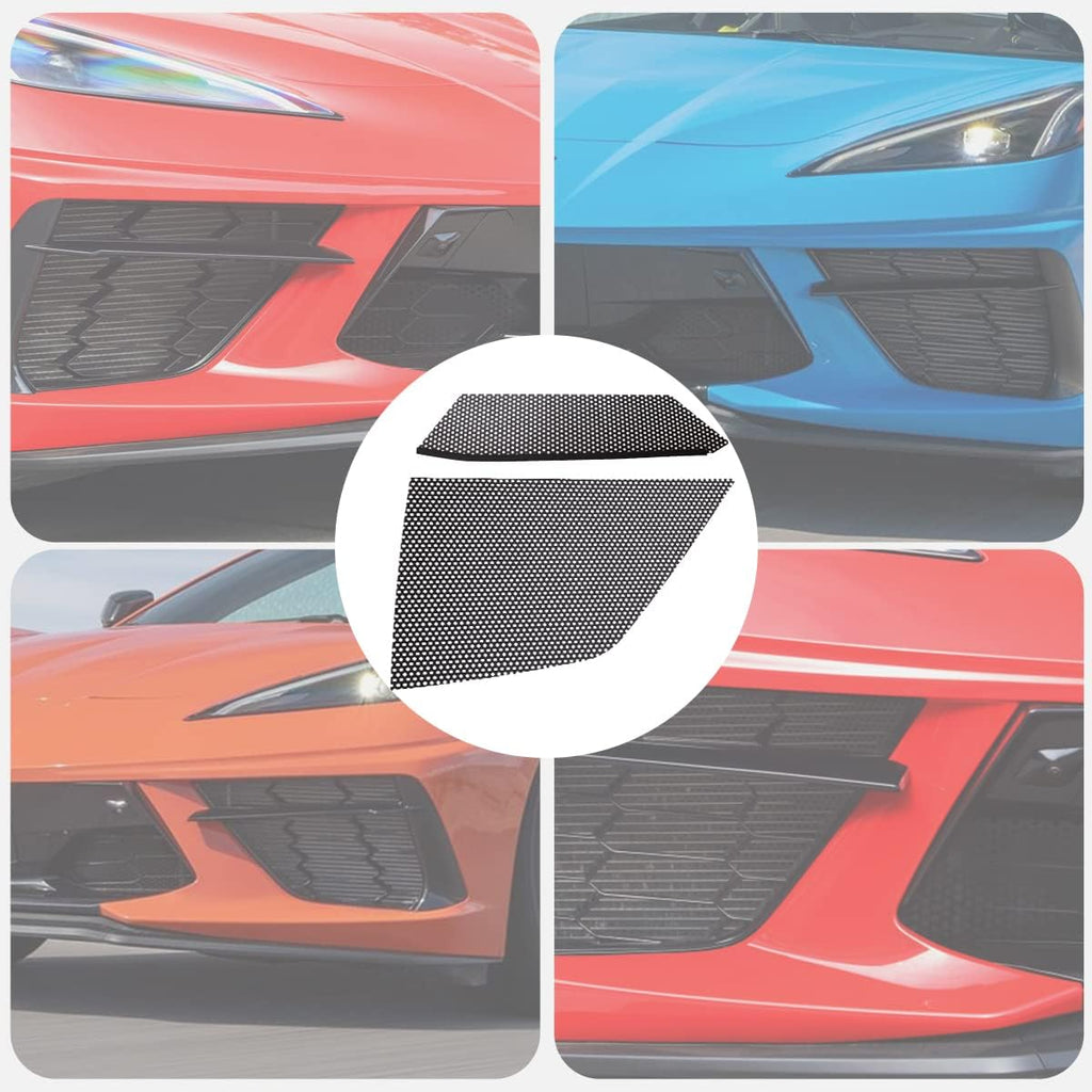 Black Aluminum Car Radiator Grille Vent Set Q886656