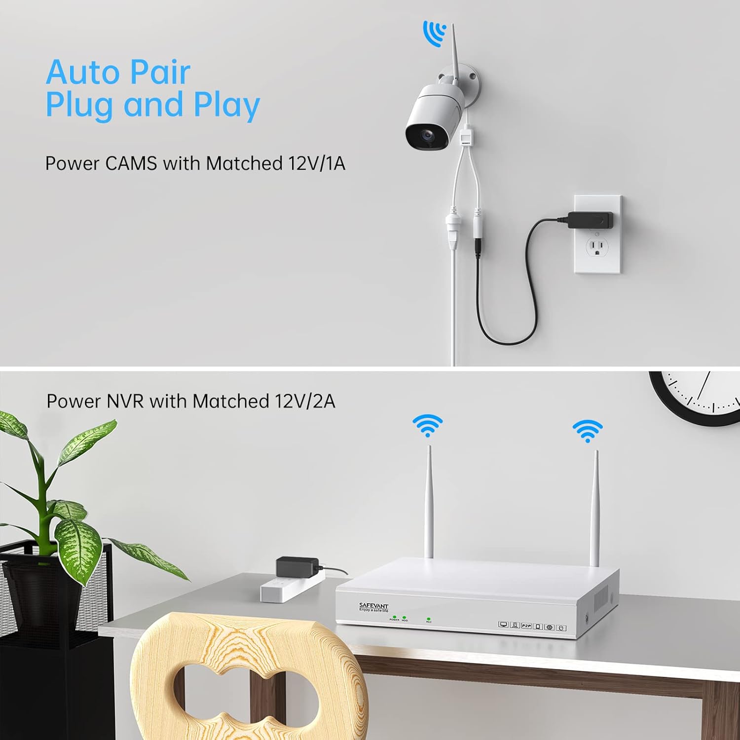 Wireless Security Camera System with 8 Cameras and 3TB Hard Drive N9891
