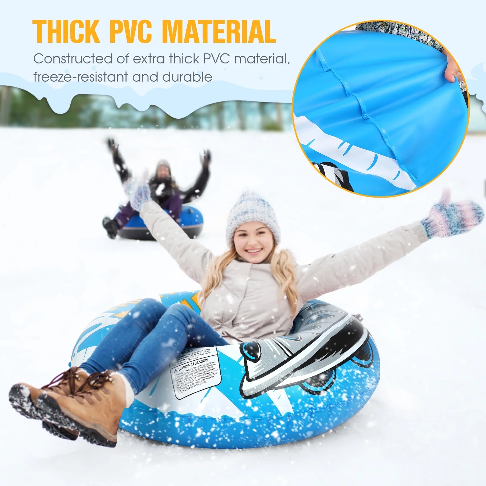 47 Inch Inflatable PVC Snow Tube R590